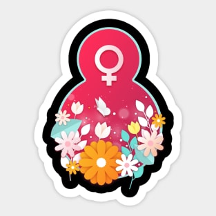 Women's Day Cute 8TH March Sticker